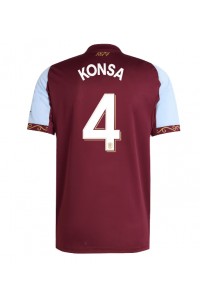 Aston Villa Ezri Konsa #4 Fotballdrakt Hjemme Klær 2025-26 Korte ermer